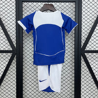 T-shirt et Short pour Enfants du Brasil Rétro Away 2004