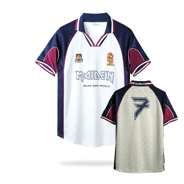 Maillot Rétro West Ham Iron Maiden 1999