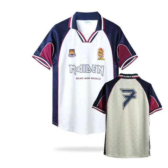 Maillot Rétro West Ham Iron Maiden 1999