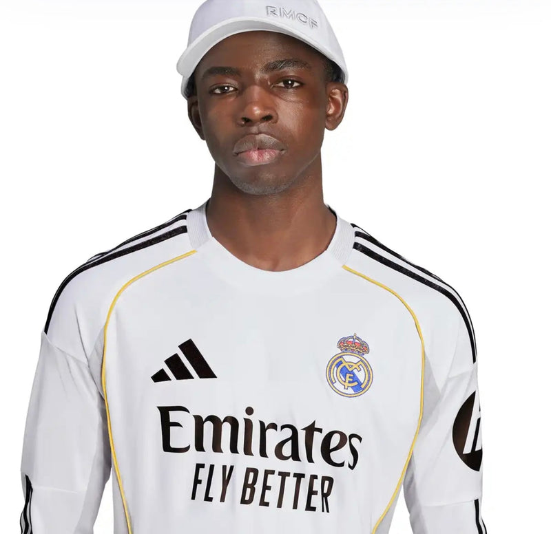Maillot Real Madrid Home 25/26 version joueur - manches longues