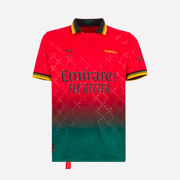 Maillot RED PUMA X AC MILAN X OFF-WHITE 24/25
