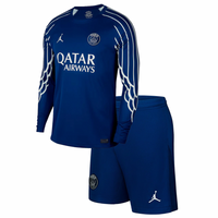 Maillot à manches longues et short PSG Jordan Fourth 24/25 pour enfant
