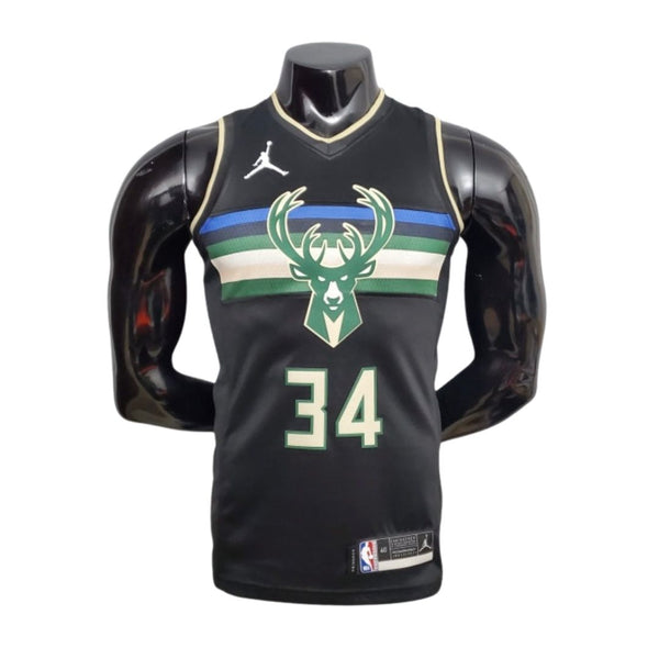 Maillot NBA Milwaukee Bucks #34 Antetokounmpo
