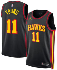 Maillot noir Trae Young des Hawks d'Atlanta - Édition Déclaration